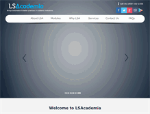 Tablet Screenshot of lsacademia.com